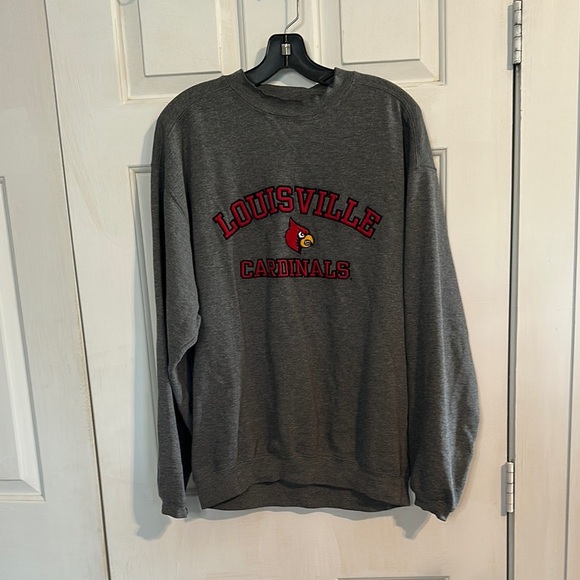 Louisville Cardinals Unisex Crewneck Sweatshirt size large - Picture 1 of 4